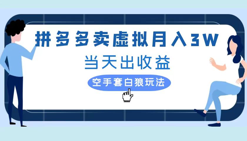 拼多多虚拟项目，单人月入3W+，实操落地项目-沃创网