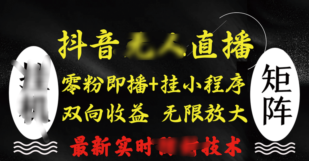 抖音无人直播最新独家玩法，小雪花+撸音浪双向收益，可矩阵放大-沃创网