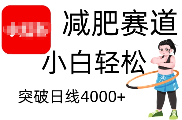小红书减肥赛道，小白轻松日利润4000+-沃创网