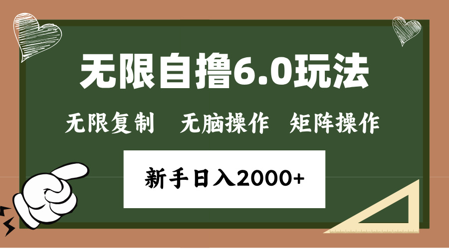 年底项目无限撸6.0新玩法，单机一小时18块，无脑批量操作日入2000+-沃创网