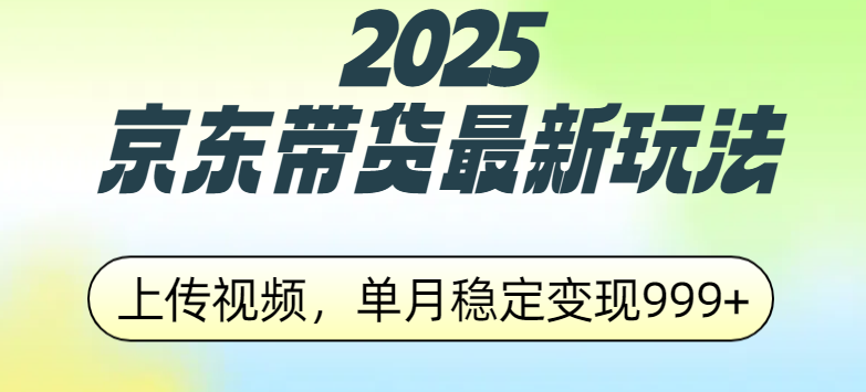 2025京东带货最新玩法，上传视频，单月稳定变现999+-沃创网
