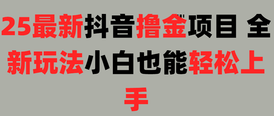 25最新抖音直播撸金项目，小白也能轻松上手！-沃创网