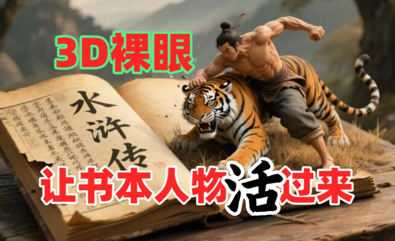 书本人物裸眼3D视频，一条视频收益过千，保姆级教程-沃创网