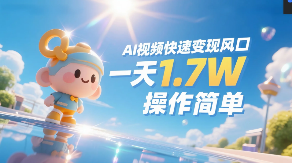 《Ai视频变现风口，一天1.7W，收入无上限，操作简单》-沃创网