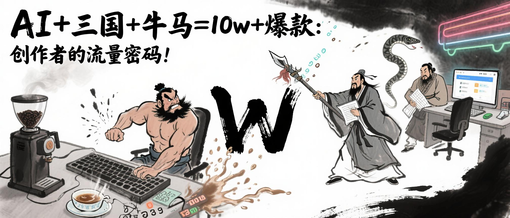 AI+三国+牛马=10w+爆款：创作者的流量密码！-沃创网