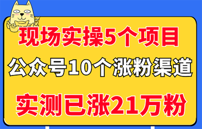 【副业项目3490期】公众号的10种矩阵引流的方法，实测已涨21万粉-沃创网
