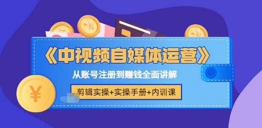 【副业项目3715期】中视频自媒体运营实操+实操手册+内训课，从账号注册到赚钱全面讲解-沃创网