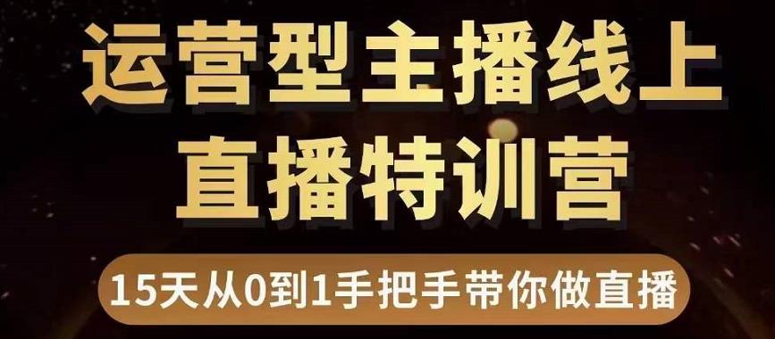 【副业项目3745期】慧哥直播电商运营型主播特训营，0基础15天手把手带你怎么做直播带货-沃创网