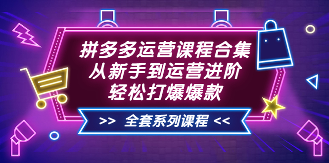 【副业项目3861期】拼多多运营课程合集：从新手到运营进阶，拼多多新手开店教程视频-沃创网