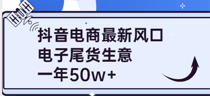 【副业项目4102期】抖音电商最新风口，利用信息差做电子尾货生意，一年50w+（7节课+货源渠道)-沃创网