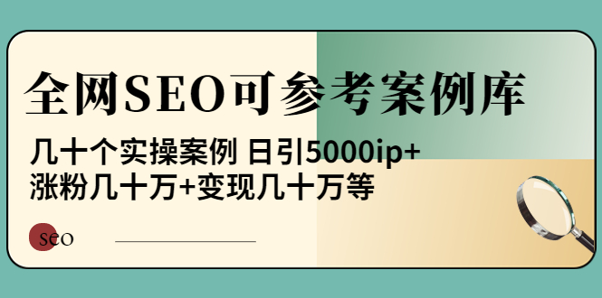 【副业项目4188期】《全网SEO可参考案例库》几十个实操案例 日引5000ip+涨粉百W+变现几十W等-沃创网