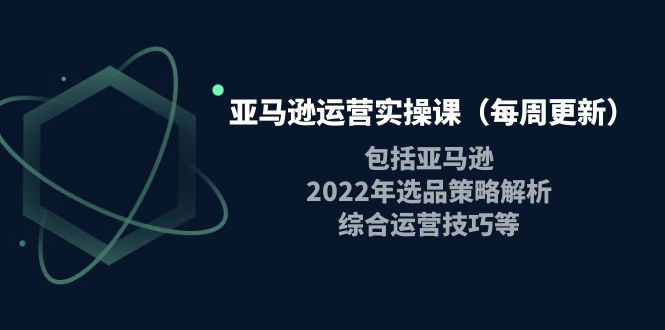 【副业项目4284期】亚马逊运营实操课：包括亚马逊2022选品策略解析，综合运营技巧等-沃创网