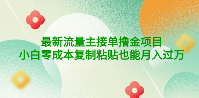 【副业项目4323期】公众号最新流量主接单撸金项目，小白零成本复制粘贴也能月入过万-沃创网