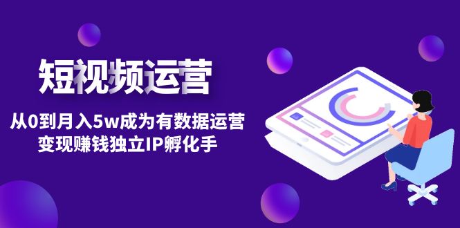 【副业项目4975期】短视频自然流IP第2期：从0到月入5w成为有数据运营变现赚钱独立IP孵化手-沃创网