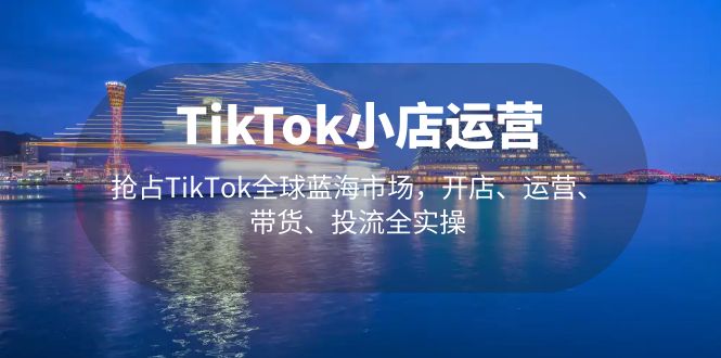 【副业项目5340期】TikTok小店运营 抢占TikTok全球蓝海市场，开店、运营、带货、投流全实操-沃创网