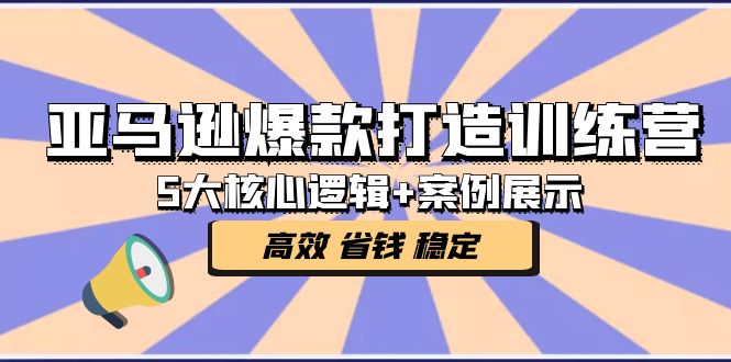 【副业项目5266期】亚马逊爆款打造训练营：5大核心逻辑+案例展示 打造爆款链接 高效 省钱 稳定-沃创网