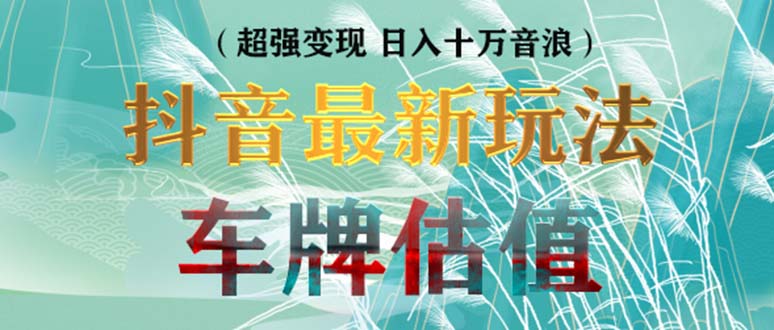 【副业项目5369期】抖音最新无人直播变现直播车牌估值玩法项目 轻松日赚几百+【详细玩法教程】-沃创网