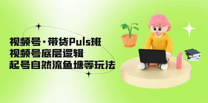 【副业项目5206期】视频号·带货Puls班，视频号底层逻辑，起号自然流鱼塘等玩法-沃创网