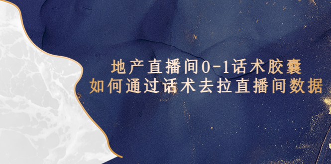 【副业项目5624期】地产-直播间0-1话术胶囊，知道怎么通过话术去拉直播间数据-沃创网
