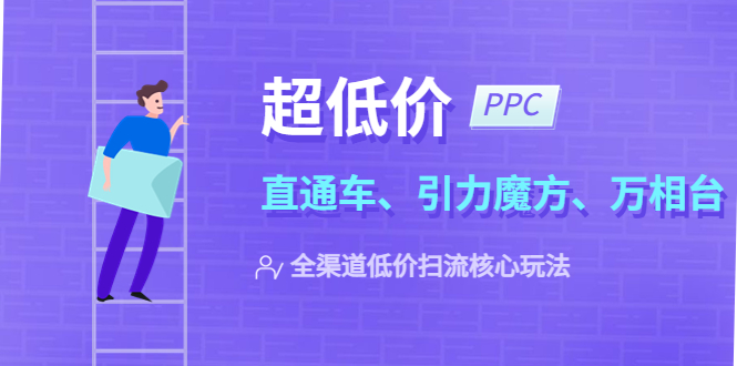 【副业项目5726期】2023超低价·ppc—“直通车、引力魔方、万相台”全渠道·低价扫流核心玩法-沃创网