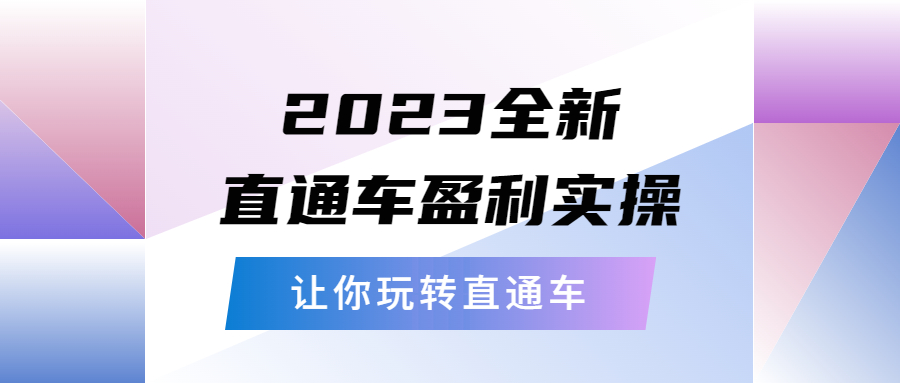 【副业项目5773期】2023全新直通车·盈利实操：从底层，策略到搭建，让你玩转直通车-沃创网