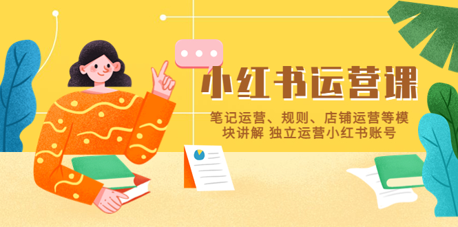 【副业项目5745期】小红书·运营课，笔记运营、规则、店铺运营等模块讲解 独立运营小红书账号-沃创网