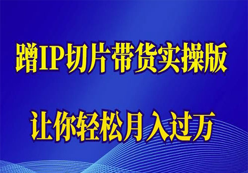 【副业项目6060期】2023蹭这个IP切片带货实操版，让你轻松月入过万（教程+素材）-沃创网