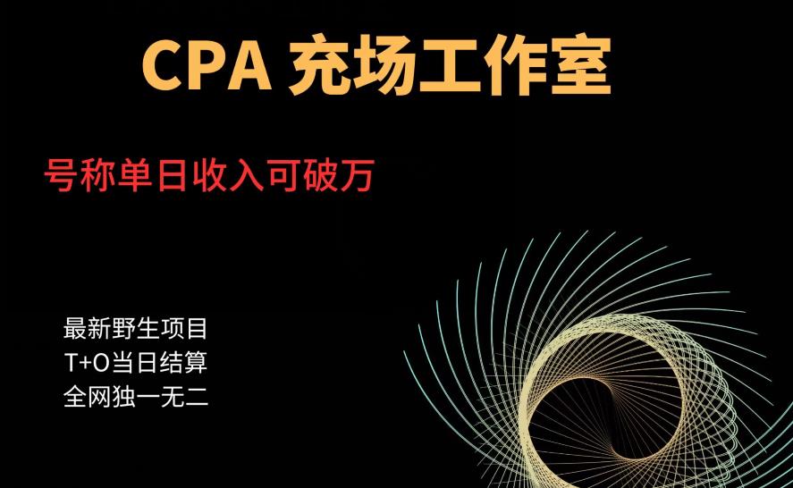 【副业项目6075期】cpa充场工作室，号称单日收入10000+（揭秘）-沃创网