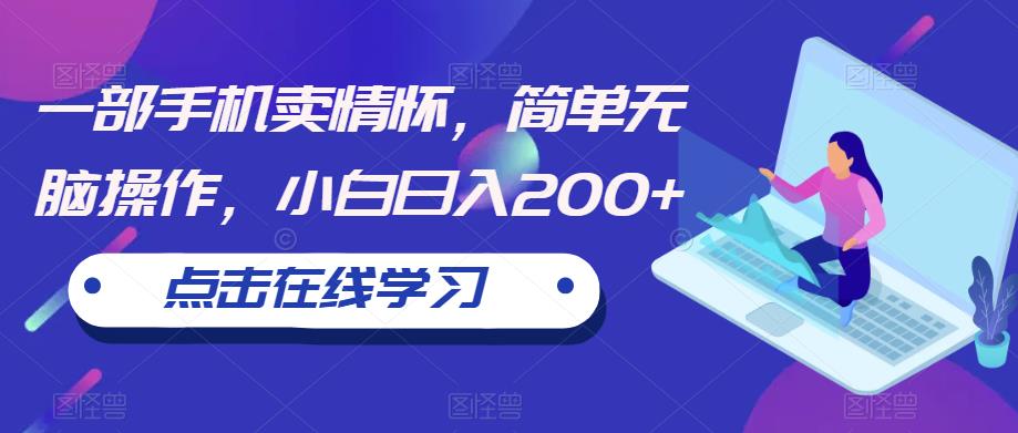 【副业项目6606期】一部手机卖情怀，简单无脑操作，小白日入200+【揭秘】-沃创网