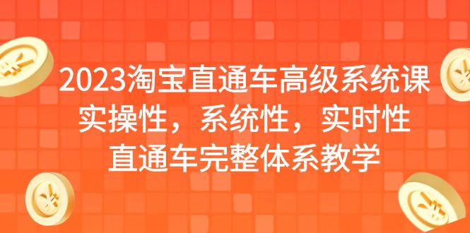 【副业项目6686期】2023淘宝直通车高级系统课，实操性，系统性，实时性，直通车完整体系教学-沃创网