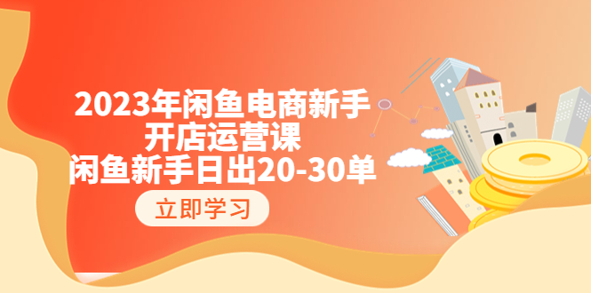 【副业项目6587期】2023年闲鱼电商新手开店运营课：闲鱼新手日出20-30单（18节-实战干货）-沃创网