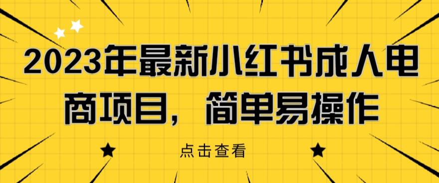 【副业项目6532期】2023年最新小红书成人电商项目，简单易操作【详细教程】-沃创网