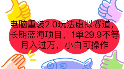 【副业项目7176期】电脑重装2.0玩法虚拟赛道，长期蓝海项目 一单29.9-沃创网