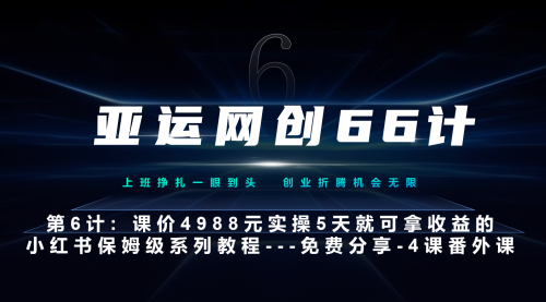 【副业项目7228期】小红书第4课-黑科技带来流量巨变-沃创网