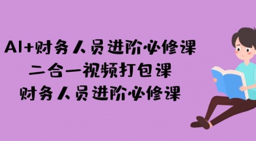 【副业项目7243期】AI + 财务人员进阶必修课二合一视频打包课，财务人员进阶必修课-沃创网