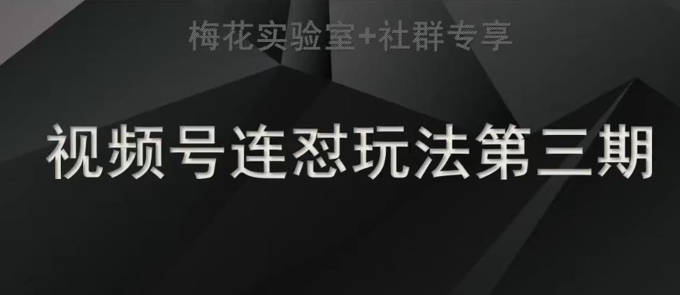【副业项目7573期】梅花实验室社群连怼玩法第三期轻原创玩法+测素材方式-沃创网