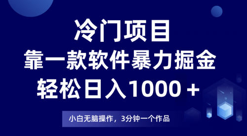 【副业项目8219期】冷门项目靠一款软件，暴力掘金日入1000＋，小白轻松上手-沃创网