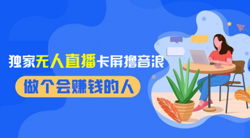 【副业项目8541期】2024独家无人直播卡屏撸音浪，12月新出教程-沃创网