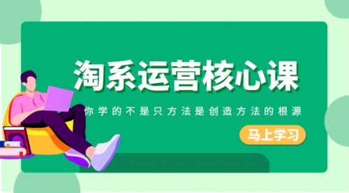 【副业项目8556期】淘系-运营核心课，你学的不是只方法是创造方法的根源-沃创网
