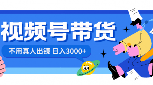 【副业项目8606期】视频号带货，日入3000+，不用真人出镜-沃创网
