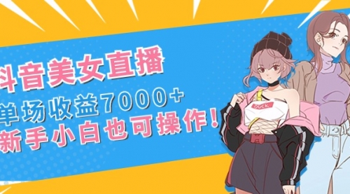 【副业8852期】抖音美女直播，单场收益7000+,新手小白也可操作-沃创网