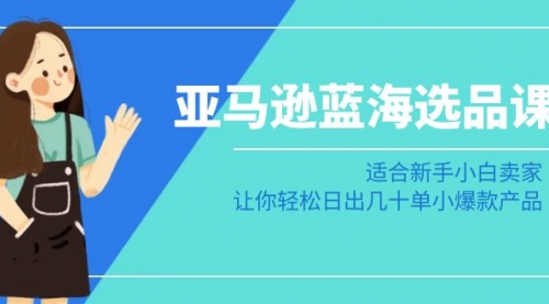 【副业8949期】亚马逊-蓝海选品课：适合新手小白卖家，让你轻松日出几十单小爆款产品-沃创网