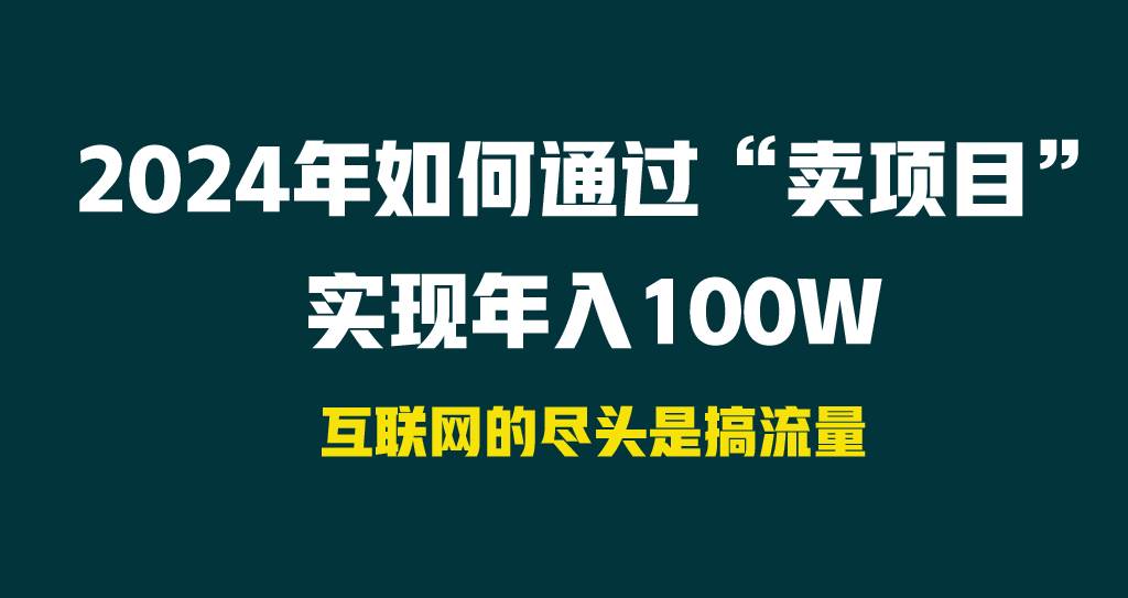 2024年如何通过“卖项目”实现年入100W-沃创网