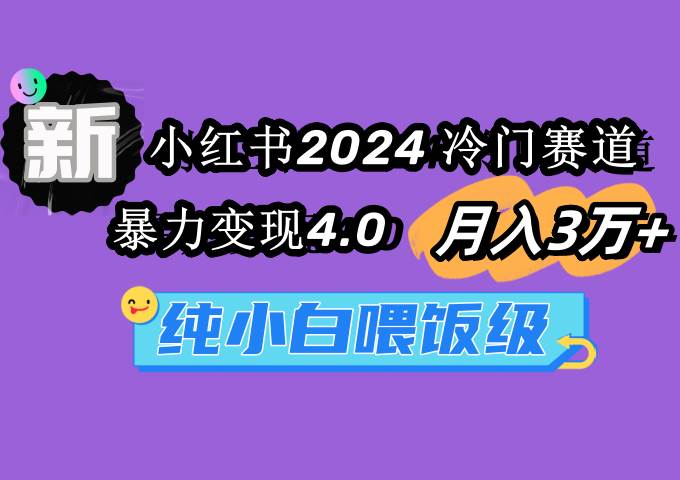小红书2024冷门赛道 月入3万+ 暴力变现4.0 纯小白喂饭级-沃创网