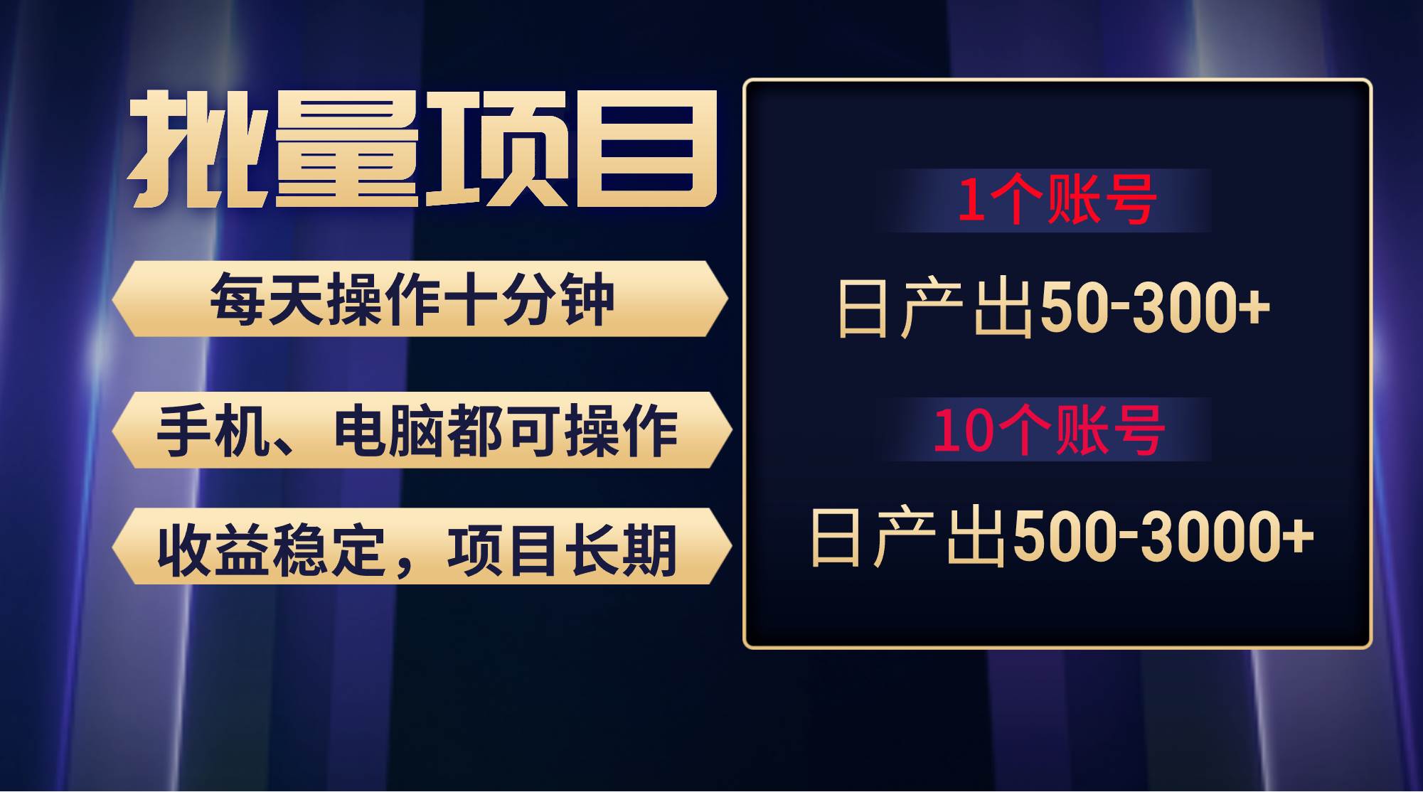 红利项目稳定月入过万，无脑操作好上手，轻松日入300+-沃创网