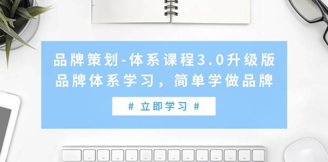 品牌策划-体系课程3.0升级版，品牌体系学习，简单学做品牌（高清无水印）-沃创网