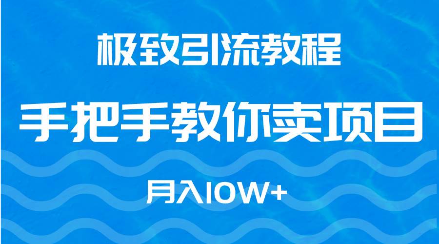 极致引流教程，手把手教你卖项目，月入10W+-沃创网