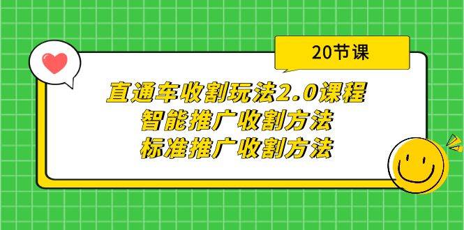 直通车收割玩法2.0课程：智能推广收割方法+标准推广收割方法（20节课）-沃创网