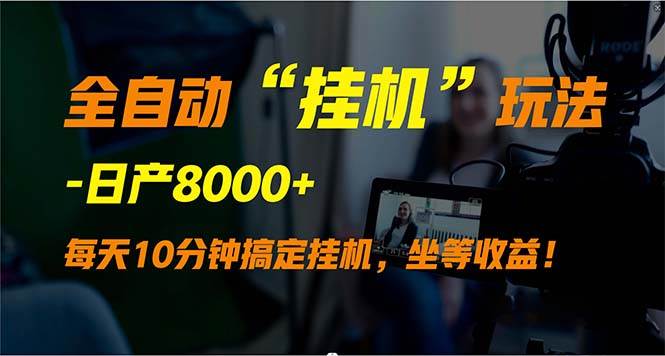 全自动“挂机”玩法，实现睡后收入，日产8000+-沃创网