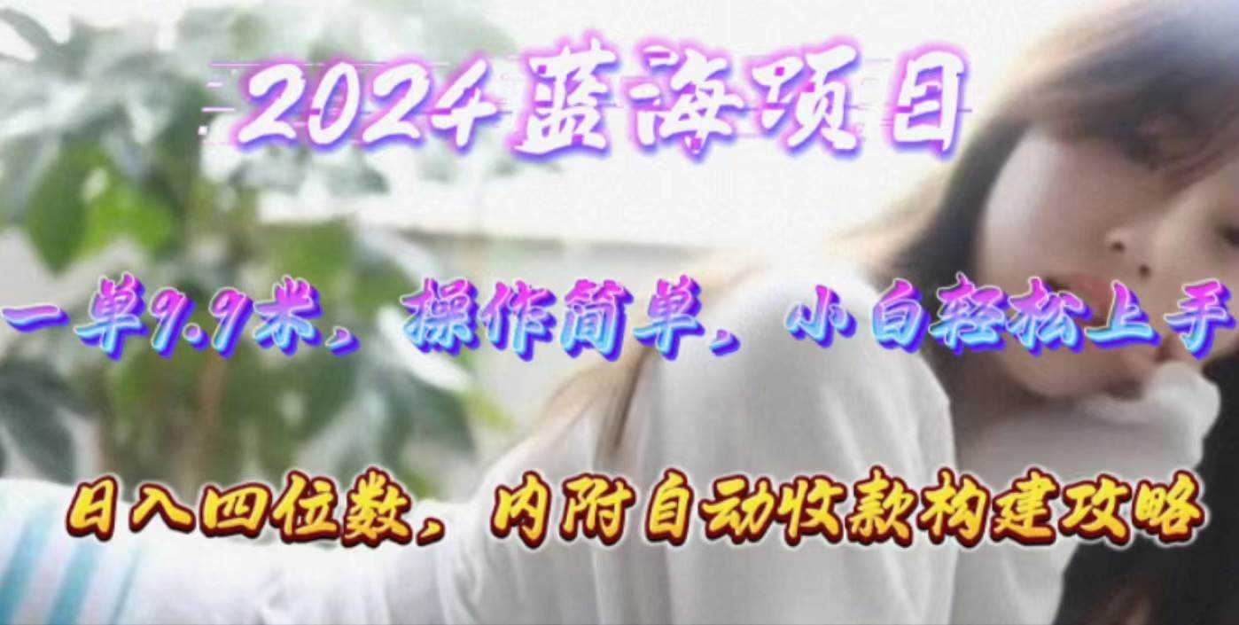 年轻群体的蓝海市场，1单9.9元，操作简单，小白轻松上手，日入四位数-沃创网